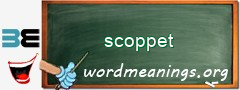 WordMeaning blackboard for scoppet